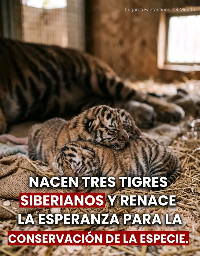 Nacen tres tigres siberianos y renace la esperanza para la conservación de la especie