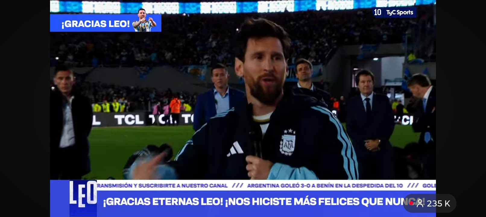 ¡GRACIAS ETERNA LEO! LA DESPEDIDA DE MESSI QUE HIZO LLORAR A TODO UN PAÍS